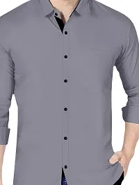 P  V Creations Men's Slim Fit Stylish Full Sleeve Casual Shirts (LSTR)-thumb1