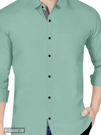 P  V Creations Men's Slim Fit Stylish Full Sleeve Casual Shirts (LSTR)-thumb2