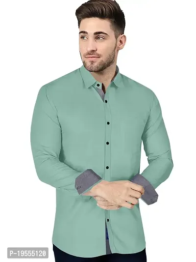 P  V Creations Men's Slim Fit Stylish Full Sleeve Casual Shirts (LSTR)-thumb5