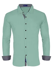 P  V Creations Men's Slim Fit Stylish Full Sleeve Casual Shirts (LSTR)-thumb2