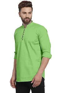 P  V Creations Mens Solid Straight Kurta (Kurta)-thumb3