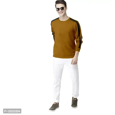 Solid Round Neck T-Shirt for Men-thumb0