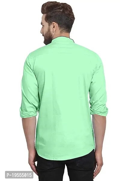 P  V Creations Mens Solid Straight Kurta (Kurta)-thumb3