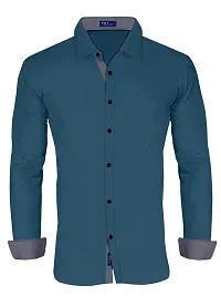 P  V Creations Men's Slim Fit Stylish Full Sleeve Casual Shirts (LSTR)-thumb2