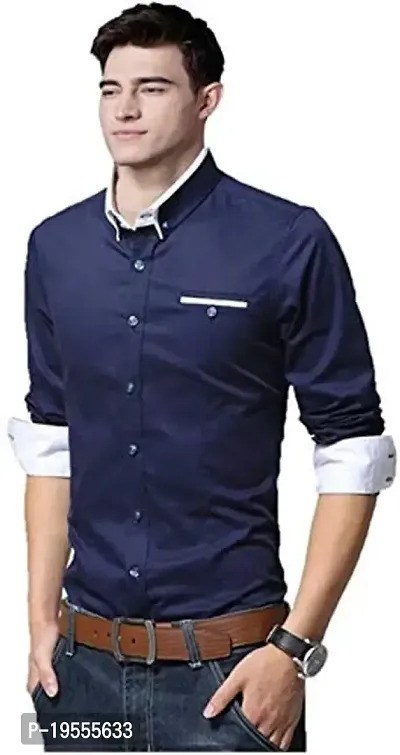 PV Solid Slim FIT Shirt for Men