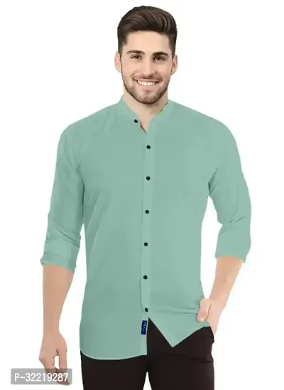 Stunning Cotton Blend Solid Casual Shirts For Men