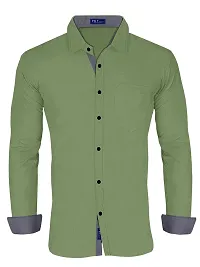 P  V Creations Men's Slim Fit Stylish Full Sleeve Casual Shirts (LSTR)-thumb2