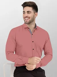 Classic Cotton Blend Solid Casual Shirts for Men-thumb4