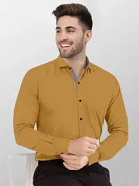 Classic Cotton Blend Solid Casual Shirts for Men-thumb4