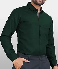 Stylish Slim Fit Solid Spread Collar Formal Shirt For Men-thumb4