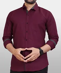 P  V Creations Men Slim Fit Stylish Full Sleeve Casual Shirts-thumb2