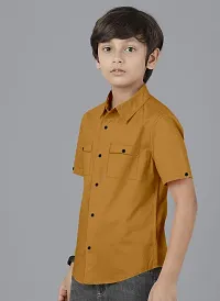 Ethnic Trendz Kids Orange Casual Shirt-thumb2