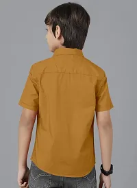 Ethnic Trendz Kids Orange Casual Shirt-thumb3