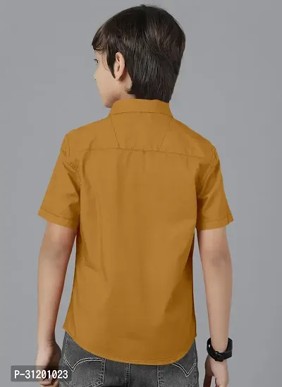 Ethnic Trendz Kids Orange Casual Shirt-thumb4