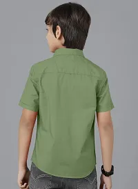 Ethnic Trendz Kids Light Green Casual Shirt-thumb2