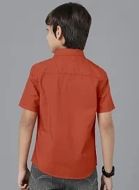 Ethnic Trendz Kids Orange Casual Shirt-thumb1