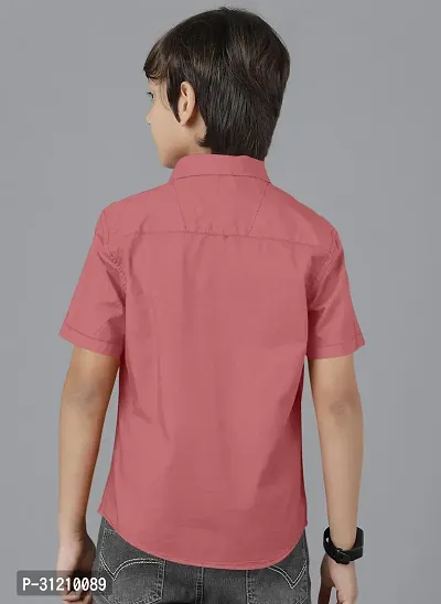 Ethnic Trendz Kids Peach Casual Shirt-thumb2