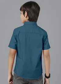 Ethnic Trendz Kids Blue Casual Shirt-thumb2