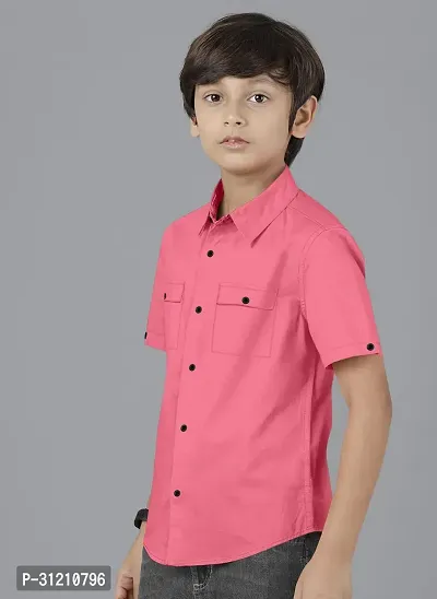 Ethnic Trendz Kids Pink Casual Shirt-thumb4