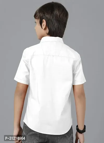 Ethnic Trendz Kids White Casual Shirt-thumb3