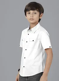 Ethnic Trendz Kids White Casual Shirt-thumb3