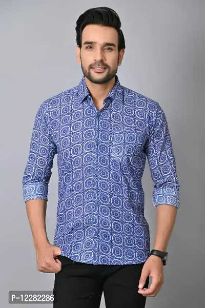 Stylish Fancy Cotton Long Sleeves Casual Shirts For Men