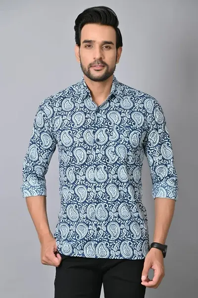 Trendy Printed Long Sleeves Shirts for Men