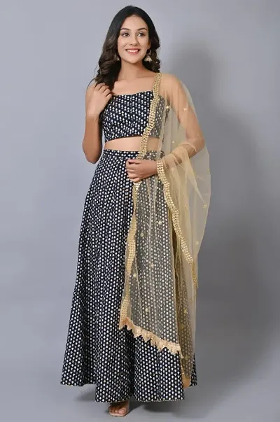 Janasya Indian Women's Maroon Cotton Block Print Lehenga Choli With Dupatta  - Walmart.com