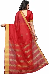 Designer Cotton Silk Saree With Blouse Piece For Women-thumb1