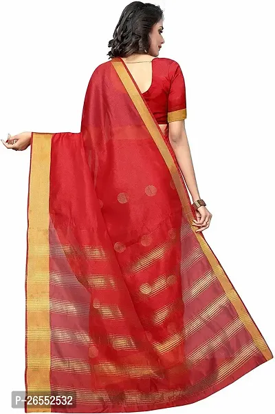 Designer Cotton Silk Saree With Blouse Piece For Women-thumb2