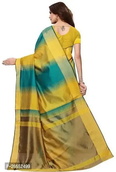 Designer Cotton Silk Saree With Blouse Piece For Women-thumb2