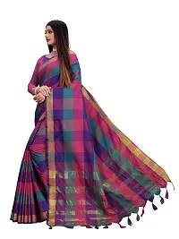 Designer Tussar Silk Saree With Blouse Piece For Women-thumb1