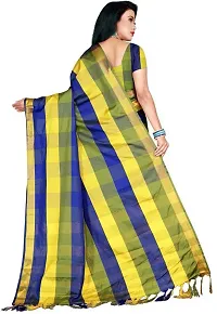 Designer Cotton Blend Saree With Blouse Piece For Women-thumb1