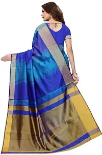 Designer Cotton Silk Saree With Blouse Piece For Women Pack Of 2-thumb1