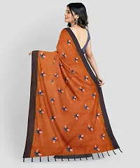 Designer Cotton Blend Saree With Blouse Piece For Women-thumb1