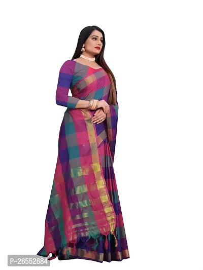 Designer Tussar Silk Saree With Blouse Piece For Women-thumb3