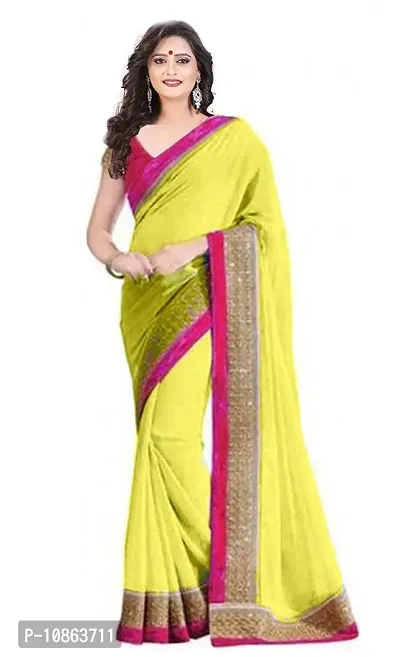 Classic Georgette Solid Saree with Blouse piece-thumb0