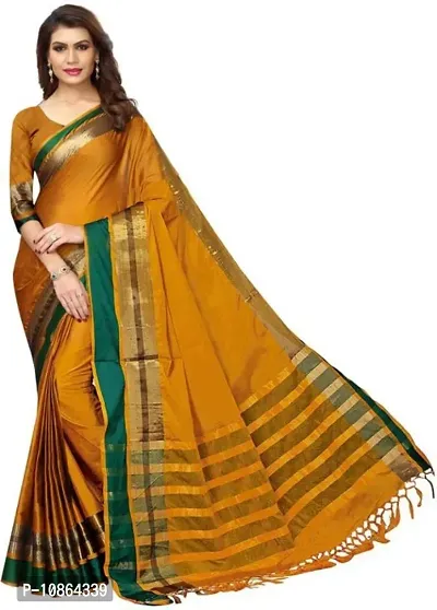 Classic Cotton Silk Jacquard Saree with Blouse piece