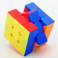 Cubes 3x3 High Speed Sticker Less Magic Puzzle Cube Game Toy-thumb1