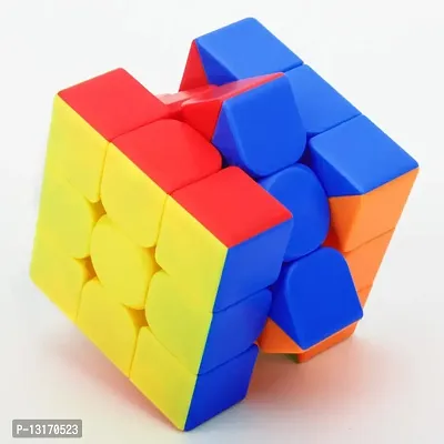 Cubes 3x3 High Speed Sticker Less Magic Puzzle Cube Game Toy-thumb2
