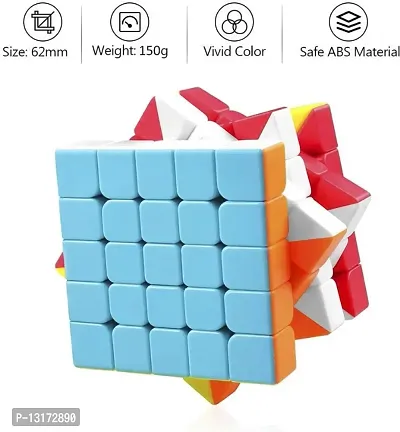 Magic Cube 5x5 High Speed Stickerless Cube Puzzle Game Toys (5x5 Cube)-thumb2