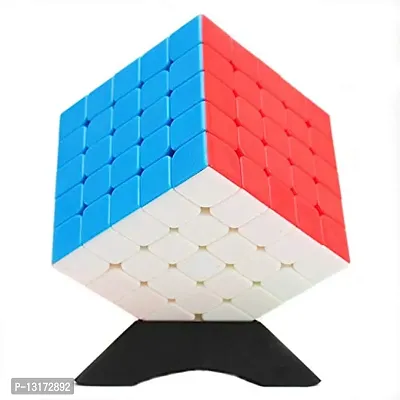 5 5x5 High Speed Stickerless Magic Puzzle Cube Toy ,Multicolor-thumb0