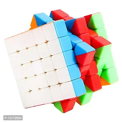 5x5x5 High Speed Stickerless Puzzle Cube for 14 Years and Up