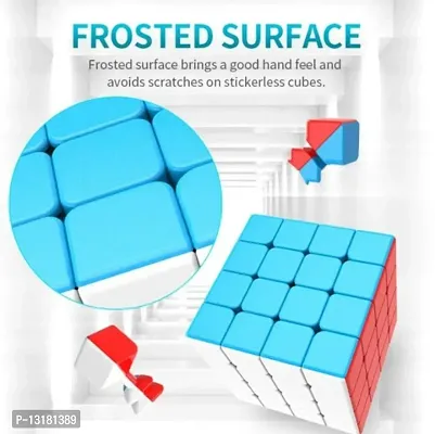 cube 4x4 high speed Stickerless Magic Cubes  (1 Pieces)-thumb3