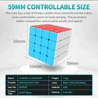 4x4x4 High Speed Stickerless Cube Puzzle for 14 Years and Up, Multicolor-thumb3