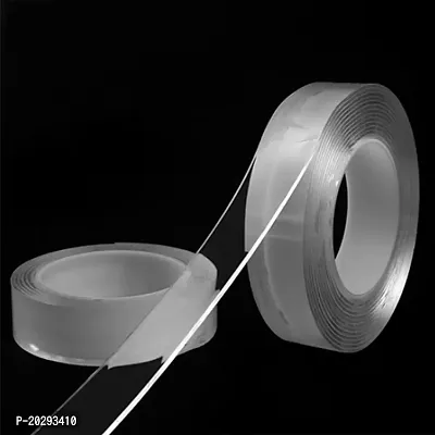 Nano Super Strong Adhesive Two Way Tape, Double Sided Tape for Wall, Car, Carpet, Floors, 3mm Roll of Thin , Heavy Duty Grip Tape, Safe Waterproof Tape, Strong Sticky Wall Tape