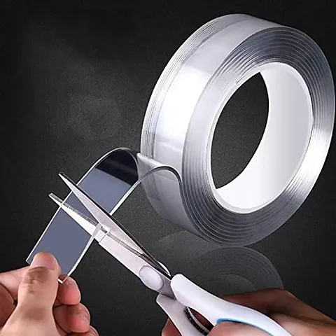 Nano Tape Adhesive Double Side Tape for Walls, Reusable Traceless Nano Double Sided Tape (3 Meter) Strong Sticky Strips (1)