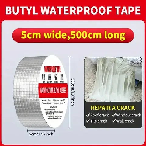 Stop Leak Instantly Leakage Repair Waterproof Tape Pipe Leakage Roof Water Tape Leakage Aluminium Metal Foil Tape Waterproof Adhesive Tape Sealing