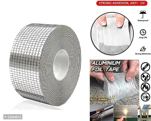 Stop Leak Instantly Leakage Repair Waterproof Tape Pipe Leakage Roof Water Tape Leakage Aluminium Metal Foil Tape Waterproof Adhesive Tape Sealing-thumb3