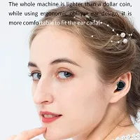 M10 TWS Bluetooth V5.1 in-Ear Wireless Earbuds with Upto 4 Hours Playback Stereo Sports Waterproof Bluetooth Earphones with Mic, Noise-Cancellation, (Black, True Wireless-thumb1
